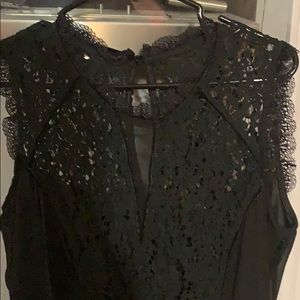 Dex Black Lace Detail Dress 2x